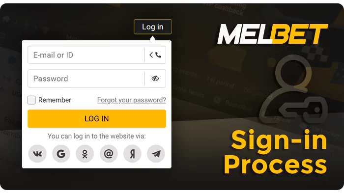 MelBet पर प्राधिकरण - अपने व्यक्तिगत खाते में कैसे लॉग इन करें