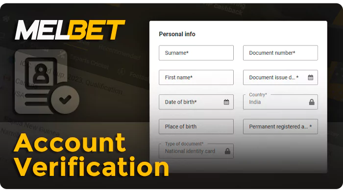 Confirming personal information on the MelBet betting site - how to verify account