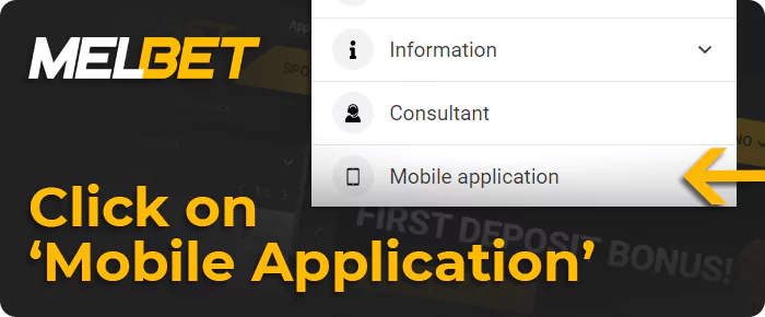 Select the "Mobile Application" option
