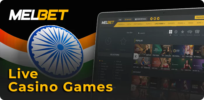 Melbet live casino for Indian gamblers