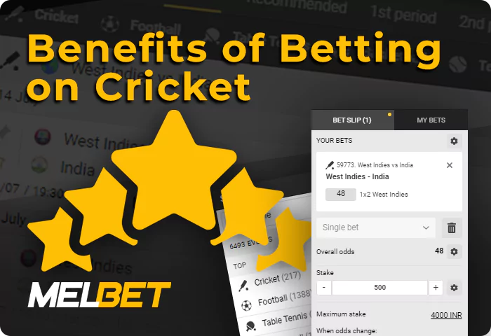 Advantages of cricket betting at Melbet