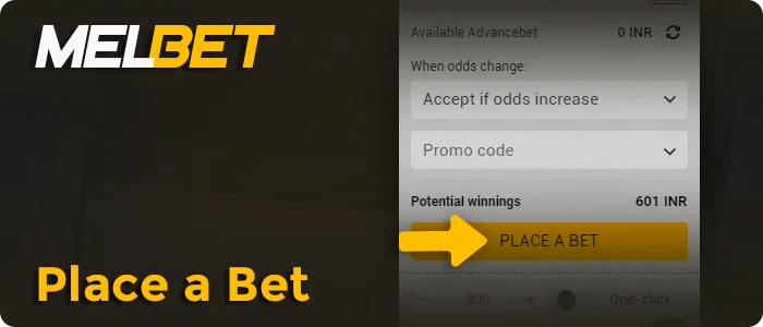 Confirm your cricket match bet at MelBet