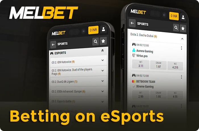 Betting on cyber sports at MelBet bookmaker