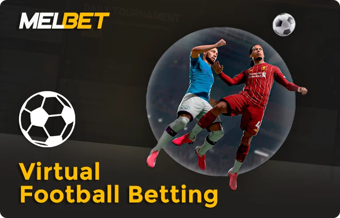 Betting on virtual football at Melbet