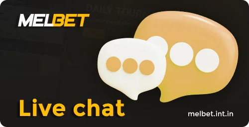Online chat with Melbet support