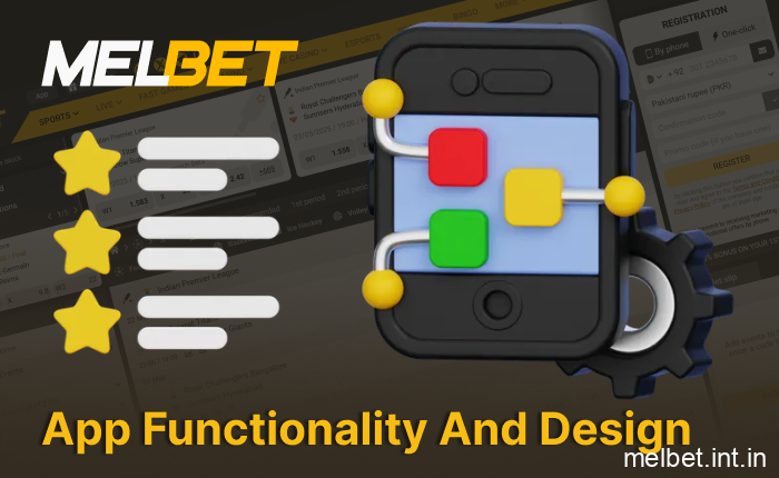 Melbet India app interface with streamlined design and full betting functionality