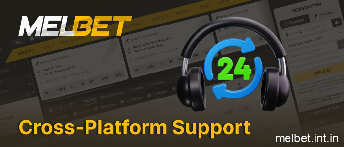Melbet India customer support in Hindi and English