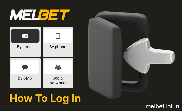 MelBet India login process using email, phone number, or user ID