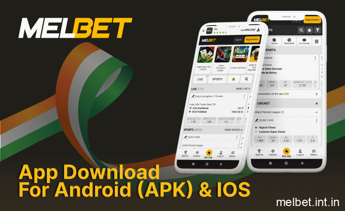 Official Melbet betting app for Android and iOS devices available in India