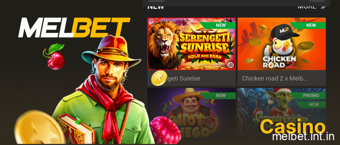 Mobile casino games on Melbet India with thousands of slots and live games