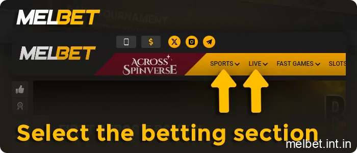 Go to the Sports tab, step 5