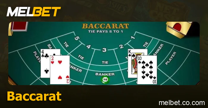 Play baccarat at Melbet