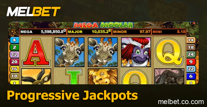 Play progressive jackpot slots at Melbet