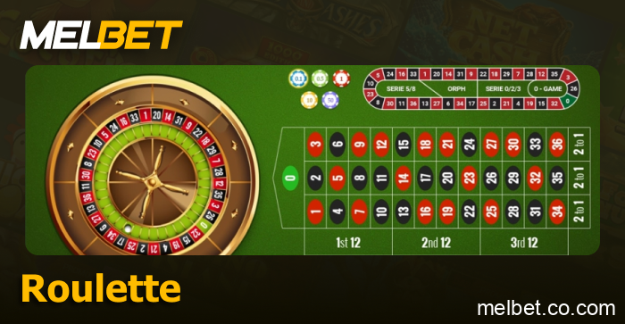 Play roulette at Melbet