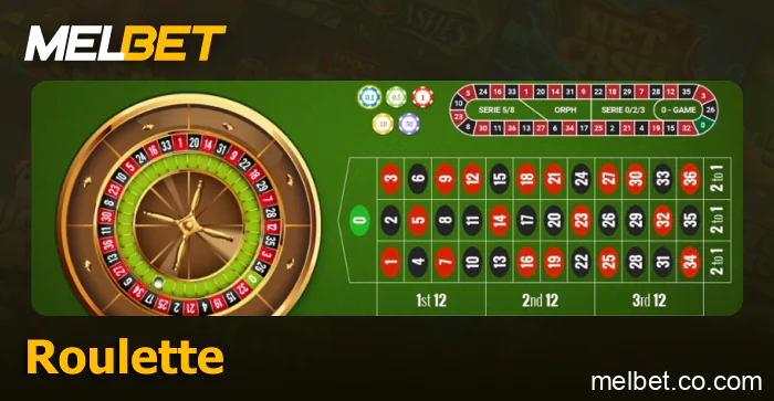 Play roulette at Melbet
