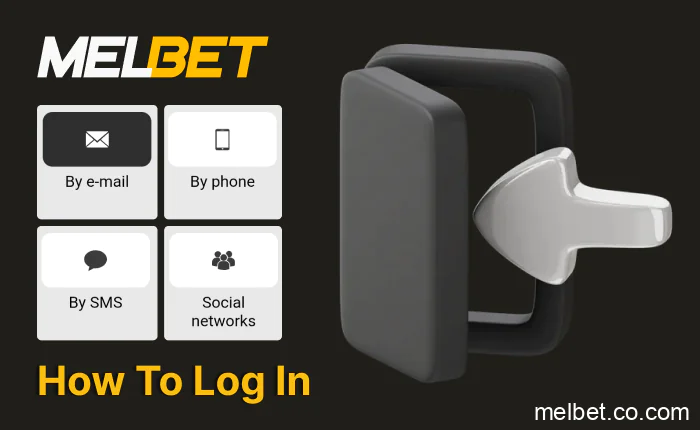 MelBet India login process using email, phone number, or user ID