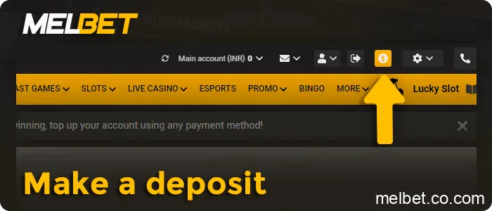 Make your first deposit, step 3
