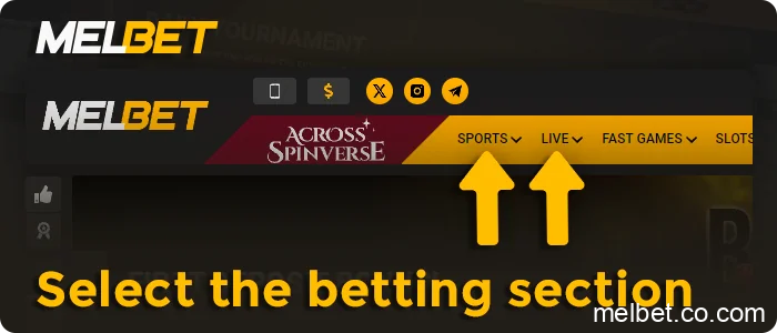 Go to the Sports tab, step 5