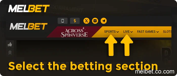 Go to the Sports tab, step 5